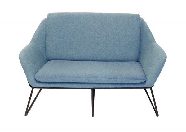 Two Seat Arm Chair - Light Blue